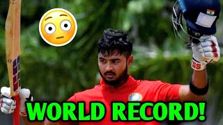 Riyan Parag Creates T20 WORLD RECORD 😳 Riyan Parag Syed Mushtaq Ali Trophy Batting News [upl. by Teyut]