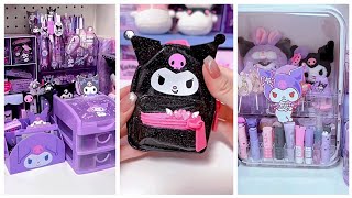 Kuromi Sanrio Haul💜Kuromi cute stuffs CollectionSanrio Crafts cindyasmr [upl. by Knepper]