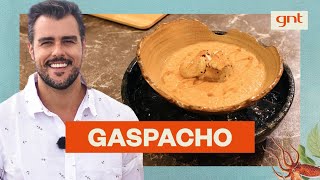 GASPACHO aprenda a fazer sopa fria com legumes e vegetais  Joaquim Lopes  Cook Island [upl. by Jaquith]