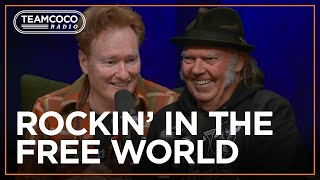 Conan Watched Neil Young Perform “Rockin’ in the Free World” Live At SNL  Team Coco Radio [upl. by Ash]