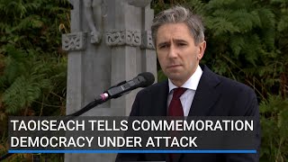 Taoiseach tells commemoration democracy under attack [upl. by Sothena]