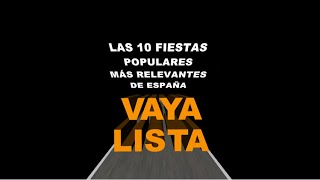 Las 10 fiestas populares más relevantes de España [upl. by Lenehc]