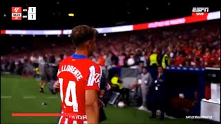 Marcos Llorente RED CARD Atletico Madrid vs Real Madrid 11  Highlights  LALIGA 2024 [upl. by Eugenle]