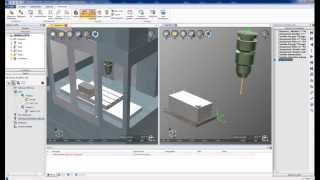 NCSIMUL Machine  Interfaces CFAO  Catia [upl. by Yelkao]