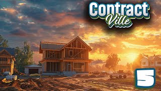 WERE BUILDING OUR FIRST HOUSE  ContractVille Gameplay [upl. by Theresa320]