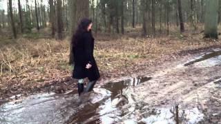 Cynthia walking in the mud [upl. by Acissaj450]