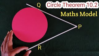 Maths Working Model on Circle Theorem 102 for Class 10  Maths Model for Class 10  Maths Project [upl. by Scarlet363]