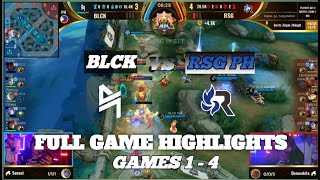 Blacklist vs RSG PH Full Game Highlights Games 14  MPL PH Playoffs [upl. by Rolfe]