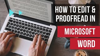 How to Edit amp Proofread in Microsoft Word using Track Changes [upl. by Dao265]