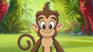 Monkey Dance  HIT song for kids by Kidz Area [upl. by Eimat]