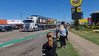 2022 NTI Townsville V8 Supercar transporter parade [upl. by Hyacinth794]