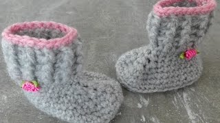 Haken babyslofjes [upl. by Heda]