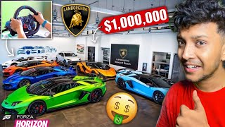 FINALLY I BOUGHT ALL LAMBORGHINI CARS OF FORZA HORIZON 5 🤑 LOGITECH G29  Part 1 [upl. by Feld]