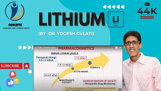 LITHIUM  Pharmacology [upl. by Olenolin]