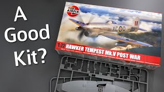 Post War Hawker Tempest MkV in 172 Scale from Airfix  Plastic Model Kit Unboxing Review [upl. by Haras]