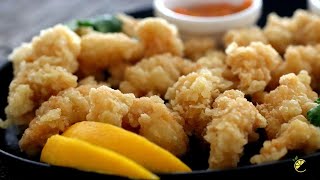 Calamar Croustillant  How to make Restaurant Style Fried Calamari [upl. by Elwaine670]