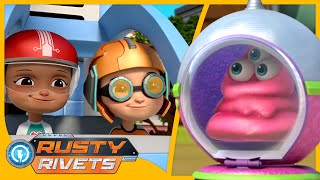 Rusty Babysits an Alien MORE  Rusty Rivets Episodes  Cartoons for Kids [upl. by Anawd451]