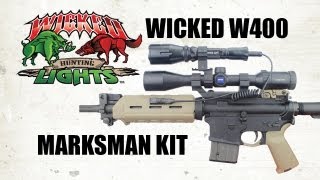 Wicked Lights Marksman W400 Hog and Predator Night Hunting Light [upl. by Arrej]