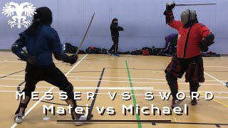 Messer and Arming Sword fight  Michael vs Matej [upl. by Fini]