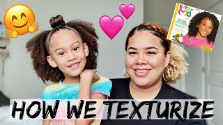 How We Use Just For Me Texturizer  Naturally Sade [upl. by Scheer]