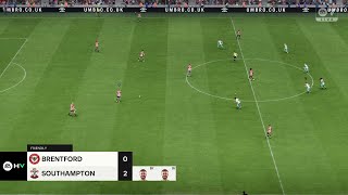 BRENTFORD vs SOUTHAMPTOM 20 PREMIER LEAGUE 2425 fc24 [upl. by Anilocin]