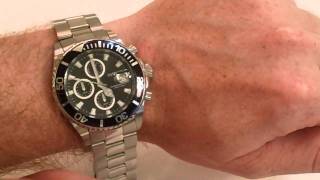 Invicta 1003 Chronograph Pro Diver Watch Review [upl. by Aicyla738]