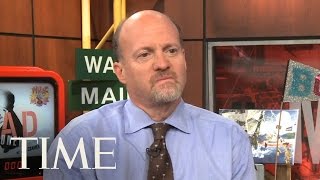 Mad Money Jim Cramer Talks Jon Stewart Attack On The Daily Show The Recession amp More  TIME [upl. by Mireielle]