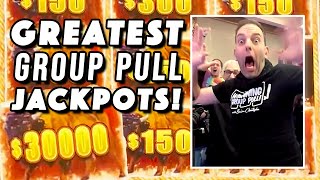 GREATEST Group Slot Pull JACKPOTS [upl. by Soinski146]