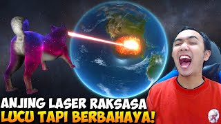 GILA ADA ANJING RAKSASA BERKEKUATAN LASER MENGHANCURKAN BUMI  Solar Smash Indonesia 27 [upl. by Ayra]