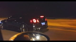 BSRtv  Nissan GTR acelerando tudo na Barra HD 1080 [upl. by Neerahs827]