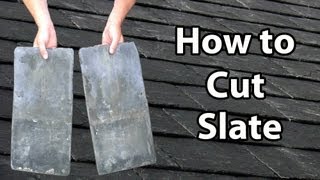 How to CUT SLATE  How to cut slates Thick or Thin DIY or Trade [upl. by Caraviello109]