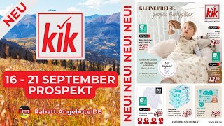 KİK Prospekt Werbung  Rabatt Angebote DE  Prospekt Gültig von 16092024 [upl. by Dream]