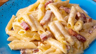 Paste cu sos carbonara la cuptor  Idei de rețete [upl. by Leasia]