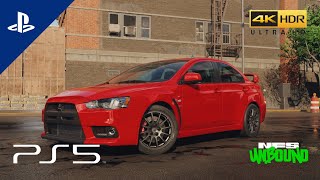 Need for Speed Unbound  Mitsubishi Lancer Evolution X 08 Drive Gameplay  PS5 4K [upl. by Rhines]