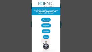 Learn Articulate Storyline 360 Advance online  Koenig Solutions [upl. by Noerb]