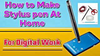 How to make Stylus pen At Home  Best For Digital Artwork shorts [upl. by Gignac]