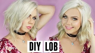 DIY LOB  LONG BOB HAIR CUT TUTORIAL [upl. by Brandie]