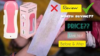 Professional Depilatory Wax Heater  Roll On Wax Heater and Kit  Review  DOES It Works [upl. by Kciregor542]