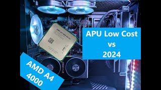 AMD A4 4000  Pruebas con este APU en 2024 [upl. by Hoj]