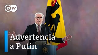 Rusia tiene la quotresponsabilidadquot del riesgo de una quotguerraquot en Europa dijo Steinmeier [upl. by Mellitz]