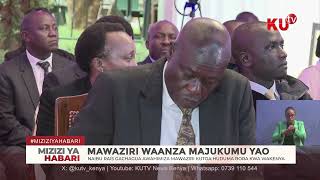 Mawaziri waanza majukumu yao [upl. by Garret]