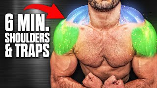 6min Home SHOULDER amp TRAPS Workout DUMBBELLS ONLY [upl. by Percival760]