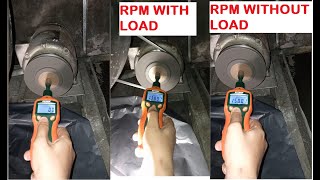 How to use Digital Tachometer RPM Meter Speed Meter for measuring the Motor RPM On amp Off Load [upl. by Analos]