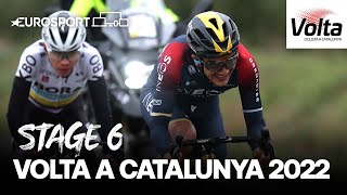 Volta a Catalunya 2022  Stage 6 Highlights  Cycling  Eurosport [upl. by Ocsirf]