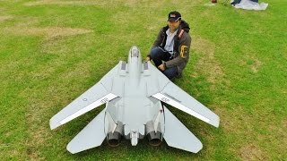 ③ LARGE SCALE RC FLYEAGLE SWINGWING GRUMMAN F14 TOMCAT TWIN TURBINES WESTON PARK MODEL SHOW  2016 [upl. by Mathias]