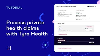 Process private health insurance claims with Tyro Health  Halaxy [upl. by Hctim]