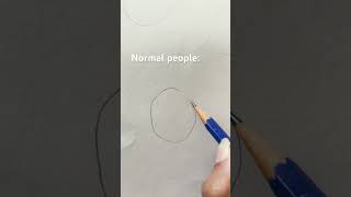 How normal ppl draw circle vs artist art artist drawing shorts foryou [upl. by Verlie]