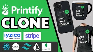 Printify Clone  Full Stack  Tshirt Mug Phone Case Print  React NextJS Prisma MongoDB [upl. by Lenwood800]