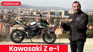 🥷 Kawasaki Z e1 2024  Primera moto eléctrica de Kawasaki  Review 4K  motosnet [upl. by Aid]