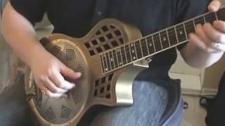 Highway 61 resonator guitar  Standard tuning demo jam [upl. by Saoj]